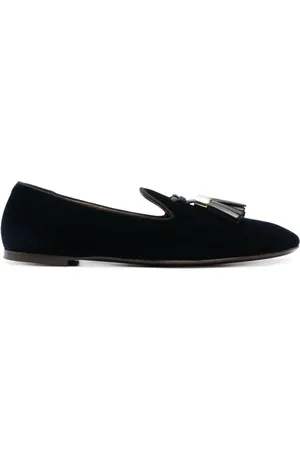 Giuseppe Zanotti Tassel-detailed velvet loafers