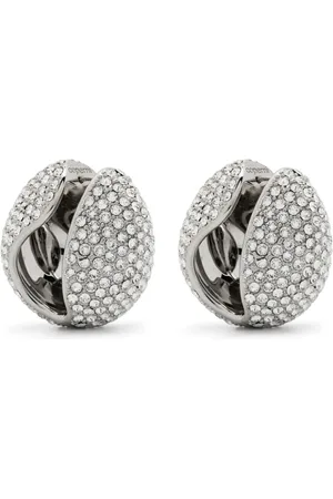 COPERNI Crystal-embellished logo earrings