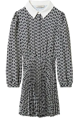 Twin-Set Crepe-de-chine short dress