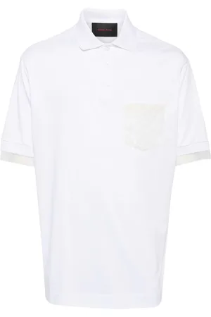 Simone Rocha Sheer lace pocket polo shirt