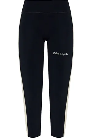 Palm Angels Logo-print cropped leggings