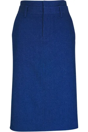 Vince Double-waistband cotton skirt