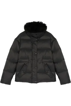 YVES SALOMON Lambswool-trim puffer jacket