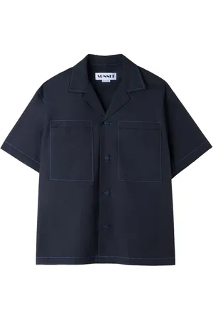SUNNEI Contrast-stitch camp shirt