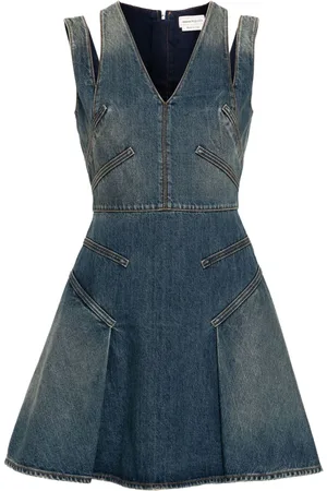 Alexander McQueen Denim mini dress