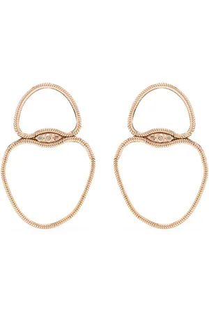 Fernando Jorge 18kt rose small Fluid Diamonds earrings