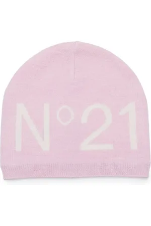Nº21 Intarsia-knit logo wool beanie