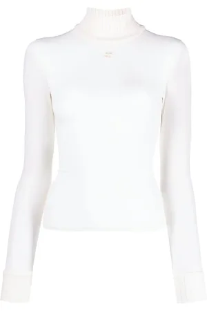 Courrèges Logo-patch high neck jumper