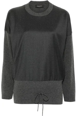 Fabiana Filippi Flannel-front cropped sweater