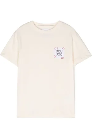 DOUUOD KIDS Logo-patch T-shirt