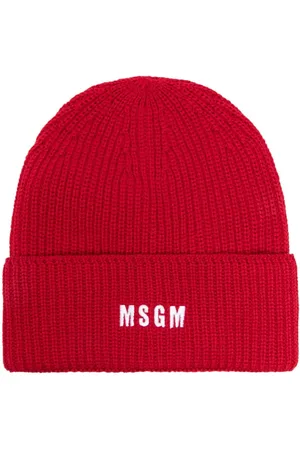 Msgm Logo-embroidered beanie