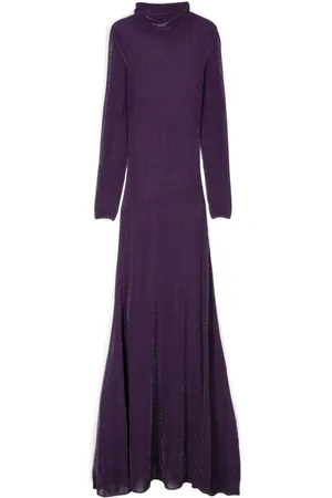 Tom Ford Metallic-knit evening dress