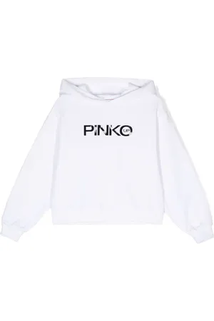 Pinko Flocked-logo hoodie