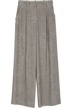 ALYSI Pleated palazzo pants