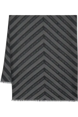Emporio Armani Chevron-jacquard scarf