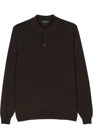ZANONE Fine-knit polo shirt