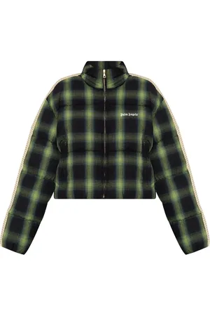 Palm Angels Check-pattern puffer jacket