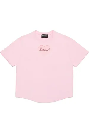 Dsquared2 Heart-appliqué cotton T-shirt