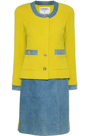 CHANEL 1991 setup denim skirt suit