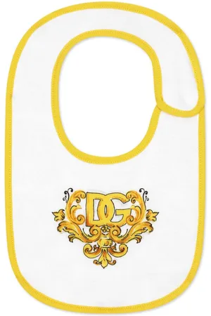 Dolce & Gabbana Baroque pattern cotton bib