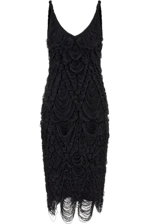Salvatore Ferragamo Fringed silk dress