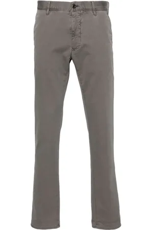 Incotex Logo-embroidered trousers