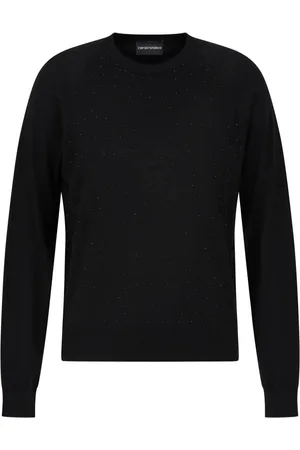 Emporio Armani Rhinestone-embellishment wool sweater