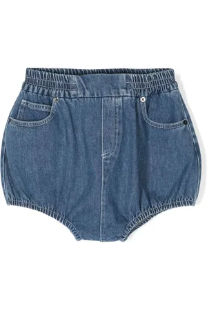 DOUUOD KIDS Logo-embroidered shorts