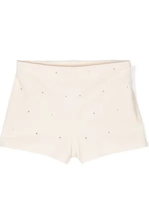DOUUOD KIDS Rhinestone-embellished shorts
