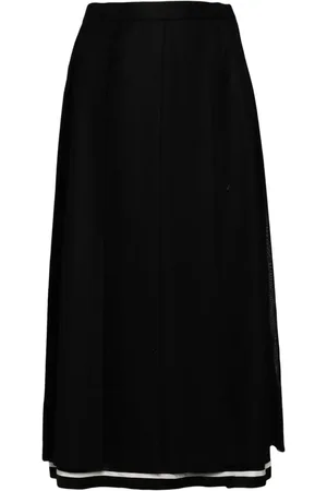 UNDERCOVER Layered pleated skirt