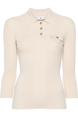 Elisabetta Franchi Logo-embroidered polo top
