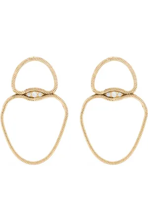 Fernando Jorge 18kt yellow Fluid Diamonds earrings
