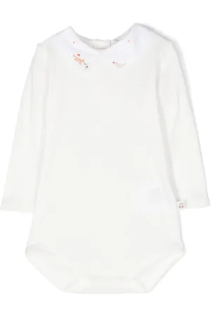 BONPOINT Embroidered cotton romper