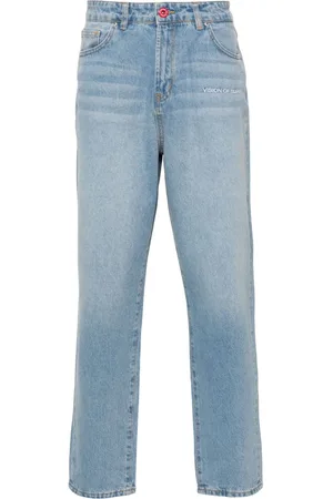 Vision Of Super Logo-embroidered jeans