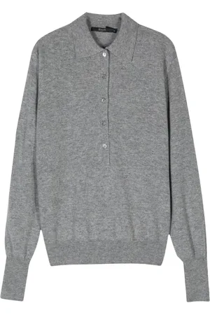 SEVENTY BY SERGIO TEGON Fine-knit polo sweater