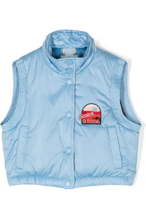 Scotch&Soda Logo-patch puffer gilet