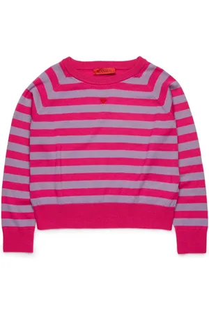 MAX&Co. Kids Heart-detail striped jumper
