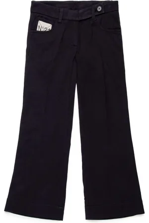 Nº21 Logo-appliquéd flared trousers