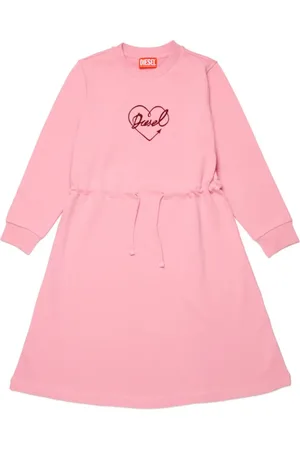 Diesel Heart-print drawstring dress