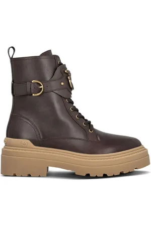 Pinko Lace-up leather boots