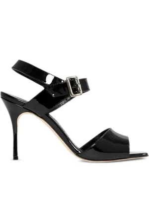Manolo Blahnik 90mm leather sandals