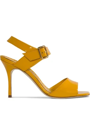 Manolo Blahnik 90mm leather sandals