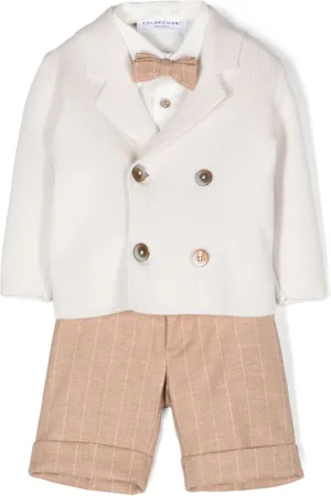 COLORICHIARI Double-breasted trousers set