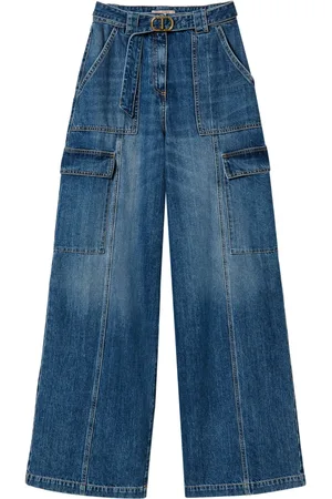 Twin-Set High-rise belted jeans