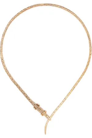 Bibi van der Velden 18kt yellow Alligator Wrap tsavorite neckace