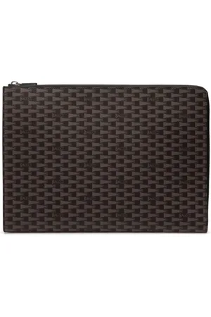 Bally Pennant-print laptop bag