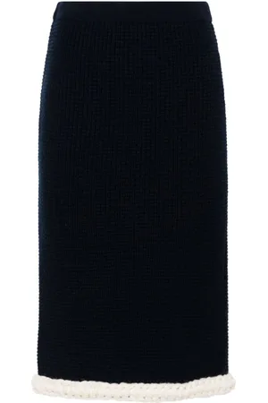 Moschino Waffle-knit skirt