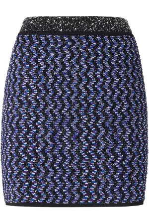 Missoni Lamé embossed zigzag mini skirt