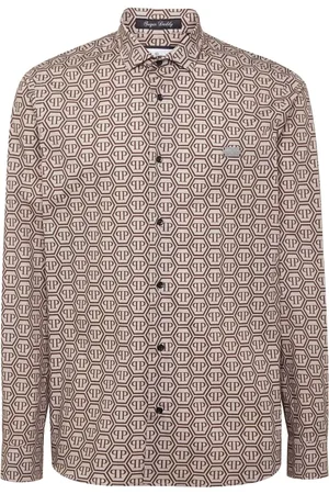 Philipp Plein Sugar Daddy Monogram long-sleeve shirt