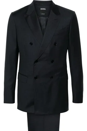 Ermenegildo Zegna Windowpane-pattern suit